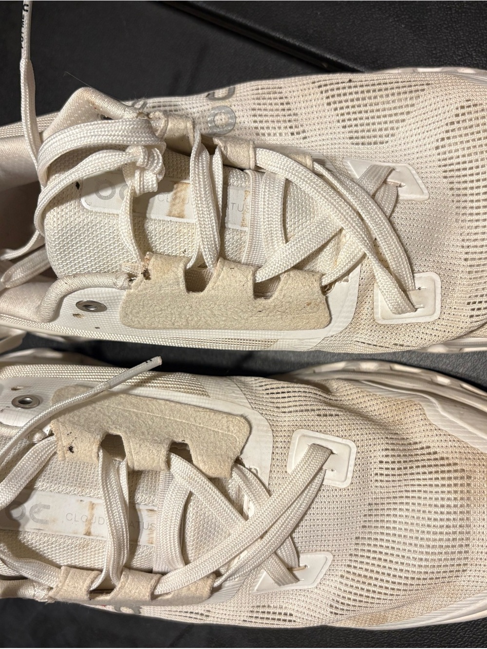On Running Ivory White Athletic Sneakers
